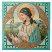 ローマの聖アグネス(BK 006) タイル (正面)