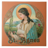 ローマの聖アグネス(BK 006) タイル (正面)