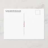 ローマの聖アグネス(BK 006) ポストカード (裏面)