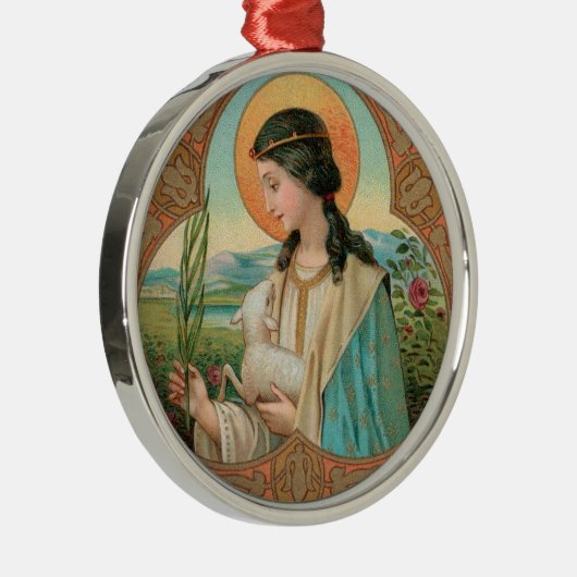 ローマの聖アグネス(BK 006) メタルオーナメント (右)