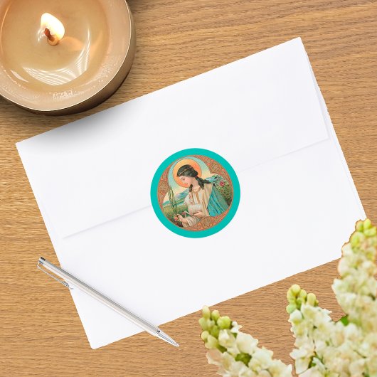 ローマの聖アグネス(BK 006) ラウンドシール