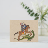 ローマの聖ジョージとドラゴン ポストカード (スタンド正面)