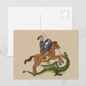 ローマの聖ジョージとドラゴン ポストカード (正面/裏面)