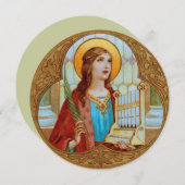 ローマの聖セシリア(BK 003)グリーティン空白のグカード (正面/裏面)