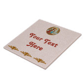 ローマの聖セシリア(BK 003)セラミックタイル2 タイル (側面)