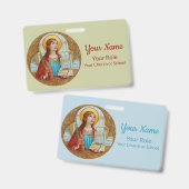 ローマの聖セシリア（BK 003） バッジ (正面＆裏面)