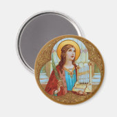 ローマの聖セシリア (BK 003) マグネット (正面/裏面)