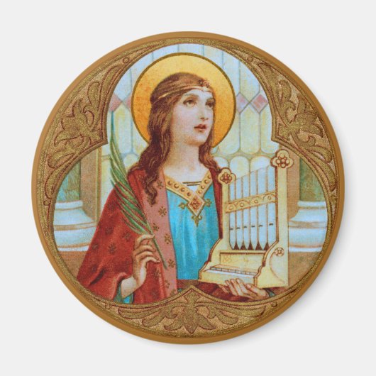 ローマの聖セシリア (BK 003) マグネット (正面)