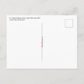 ローマの聖セシリア(BK 003)横葉書 ポストカード (裏面)