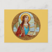 ローマの聖セシリア(BK 003)横葉書 ポストカード (正面)