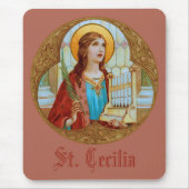 ローマの聖セシリア (BK 003) 縦 マウスパッド (正面)