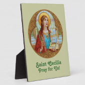 ローマの聖セシリア(BK 003) 8"x10" フォトプラーク (側面)