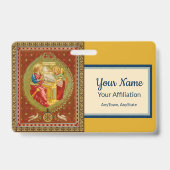 ローマの聖セシリア （SNV 36、スタイル1）バッジ バッジ (裏面)