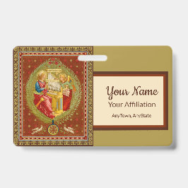 ローマの聖セシリア （SNV 36、スタイル1）バッジ バッジ