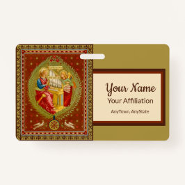 ローマの聖セシリア (SNV 36、スタイル1)バッジ バッジ