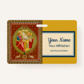 ローマの聖セシリア (SNV 36、スタイル1)バッジ バッジ (裏面)