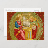 ローマの聖セシリア(SNV 36)横書き ポストカード (正面/裏面)