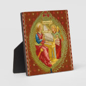 ローマの聖セシリア （SNV 36） 5.25"x5.25" 角形 フォトプラーク (正面)