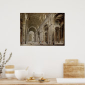 ローマの聖ペテロ大聖堂のインテリア ポスター (キッチン)