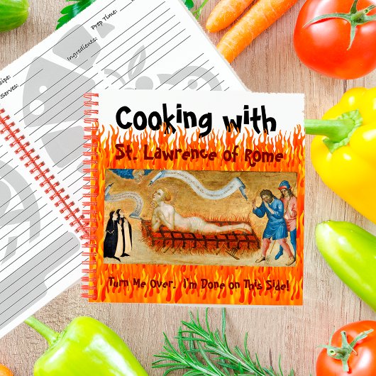 ローマの聖ローレンスと一緒に料理する(M022)料理のレシピ ノートブック