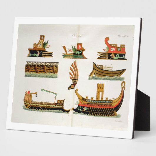 ローマの船首飾り詳細、プレート23、 フォトプラーク (側面)