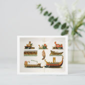 ローマの船首飾り詳細、プレート23、 ポストカード (スタンド正面)