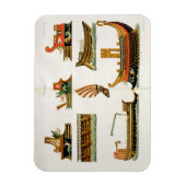 ローマの船首飾り詳細、プレート23、 マグネット (縦)