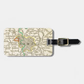 ローマの荷物のラベルのヴィンテージの地図 ラゲッジタグ (正面横)