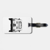 ローマの荷物のラベル、イタリアのフィアット500 ラゲッジタグ (裏面横)