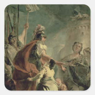 ローマの近くにCoriolanus、c.1725 スクエアシール