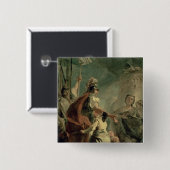 ローマの近くにCoriolanus、c.1725 缶バッジ (正面&裏面)