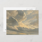 ローマの近くの日没の雲の勉強 ポストカード (正面/裏面)