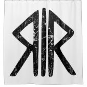 ローマの道の神々の宗教のシンボル古代h シャワーカーテン (正面)