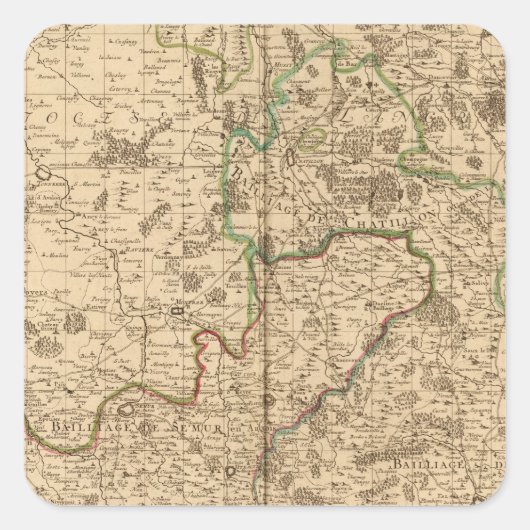 ローマの道路と戦場 スクエアシール (正面)