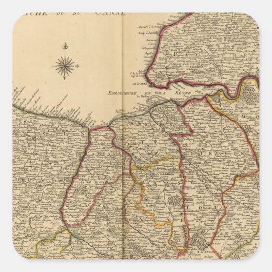 ローマの道路と森林 スクエアシール (正面)