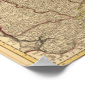 ローマの道路と森林 ポスター (角)