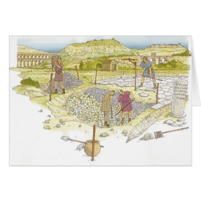 ローマの道。 詳細 (正面横)