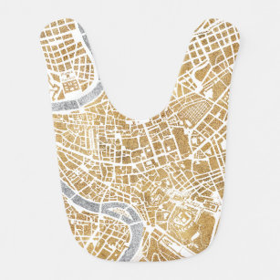 ローマの金めっきされた都市地図 ベビービブ