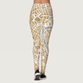 ローマの金めっきされた都市地図 レギンス (裏面)