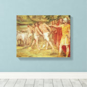 ローマの限界を示すロムルス キャンバスプリント (インサイチュ (ウッドフロア))