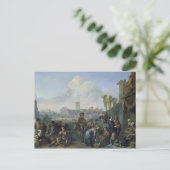 ローマの風景、1668 ポストカード (スタンド正面)