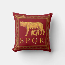 ローマのCapitolineのオオカミの装飾用クッション クッション