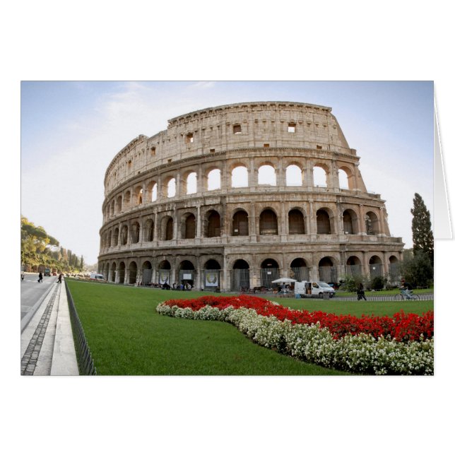 ローマのColosseum (正面横)