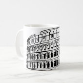 ローマのColosseum コーヒーマグカップ (正面左)
