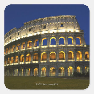 ローマのColosseum、ローマ、イタリア3 スクエアシール