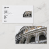 ローマのColosseum Colosseum 名刺 (正面/裏面)