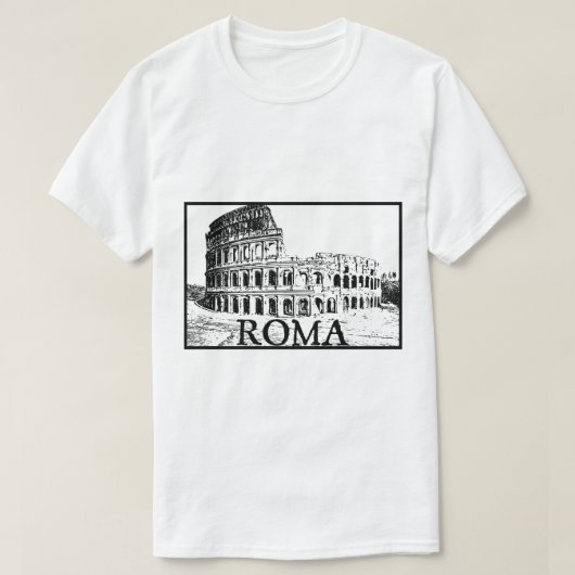 ローマのcolosseum tシャツ (デザイン正面)
