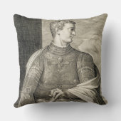 ローマのGaiusシーザー「Caligula」(12-41広告)皇帝 クッション (裏面)