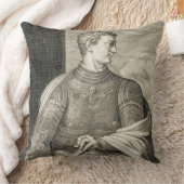 ローマのGaiusシーザー「Caligula」(12-41広告)皇帝 クッション (ブランケット)