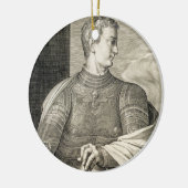 ローマのGaiusシーザー「Caligula」(12-41広告)皇帝 セラミックオーナメント (左)